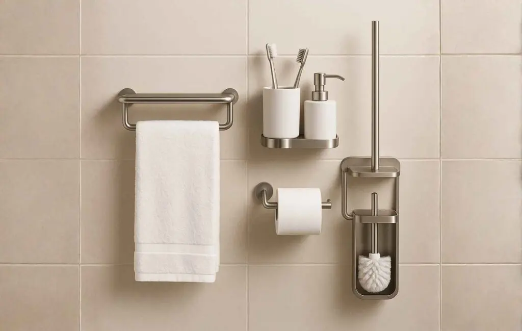 מוצרי אמבטיה תלויים עם מספר תפקידים