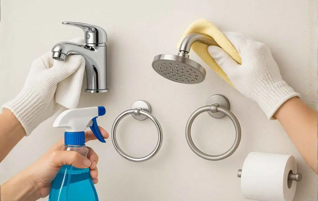 תחזוק וניקיון של מוצרי אמבטיה מכרום ופלדה