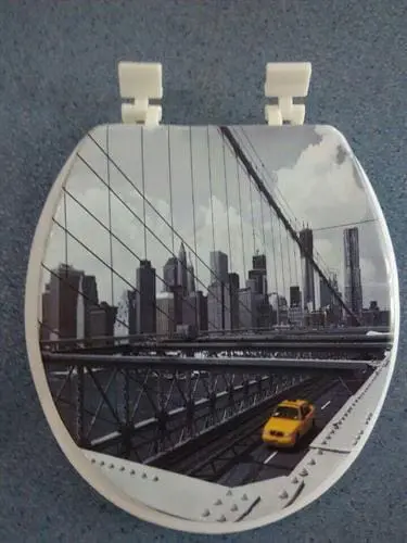 מושב אסלה מרופד מעוצב