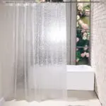 וילון אמבטיה שקוף פסיפס