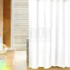 וילון אמבטיה לבן במגוון מידות