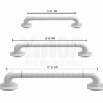 ידית אחיזה בציפוי ABS לבן