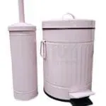 סט פח לשירותים 5 ליטר ומברשת אסלה רטרו