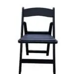 כיסא מתקפל גן אירועים שחור
