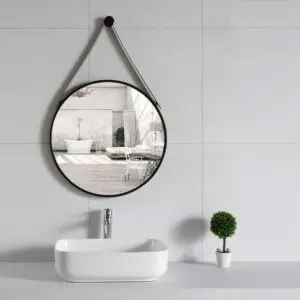 מראת קיר 60 ס"מ שחור