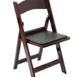 כיסא מתקפל גן אירועים מהגוני