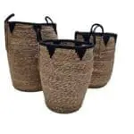 סט 3 סלים פס שחור