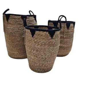 סט 3 סלים פס שחור