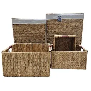 סט סלי כביסה עם סלסלאות