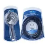 סט ראש מקלחת וצינור ספירלה שחור