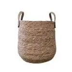 סל ראטן קטן עם ידיות