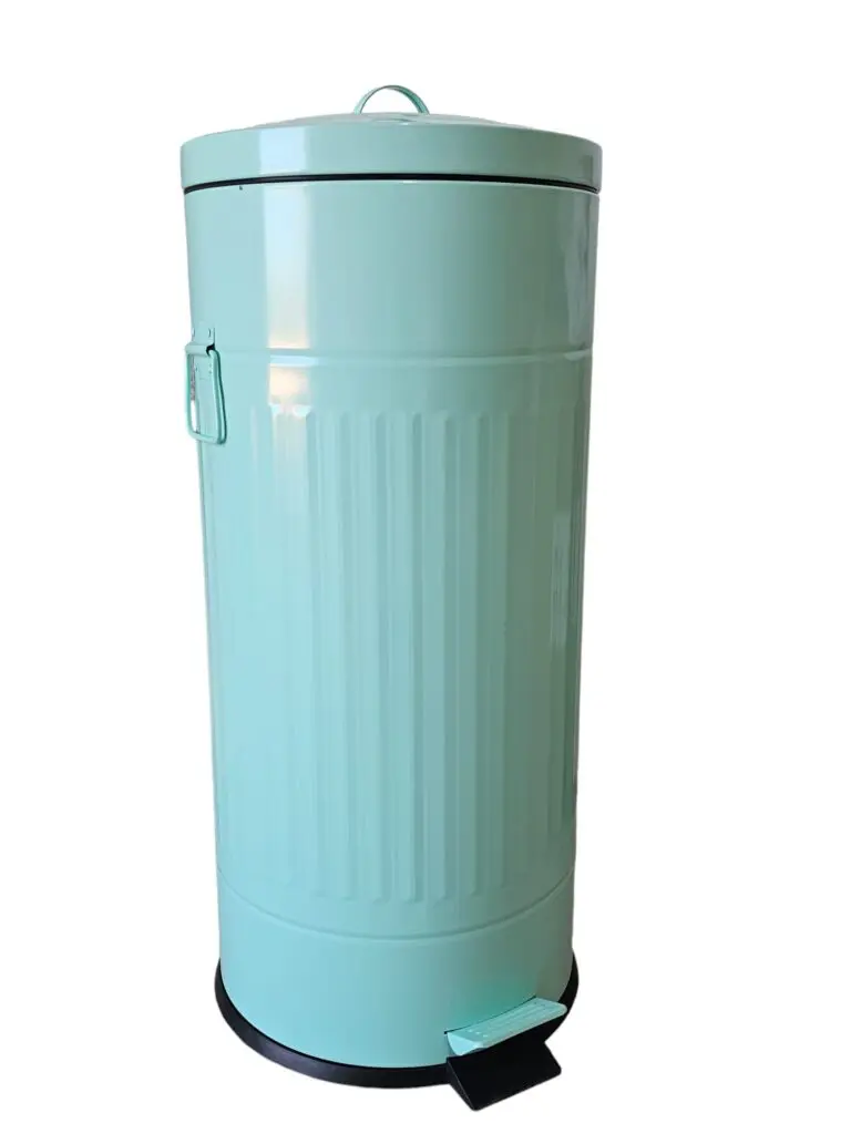 פח אשפה דגם רטרו 30 ליטר צבע אקווה