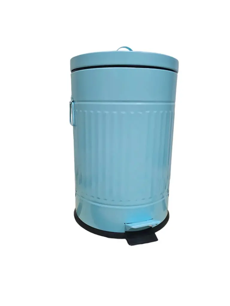 פח אשפה למטבח דגם רטרו 20 ליטר בצבע תכלת