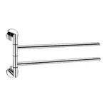 מתלה מגבות דו זרועי 45 ס"מ ניקל ROTEM