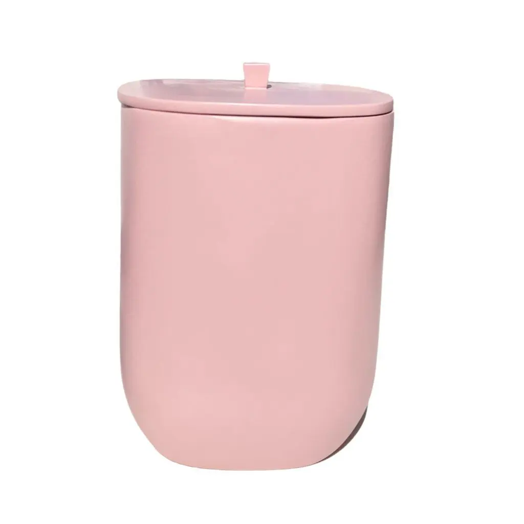 פח אשפה מעוצב לשירותים 5 ליטר סדרת MODERN בצבע ורוד