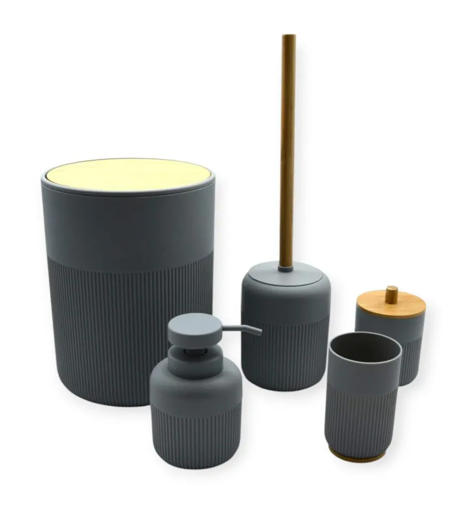 סט 5 חלקים סדרת BARI בגימור אפור