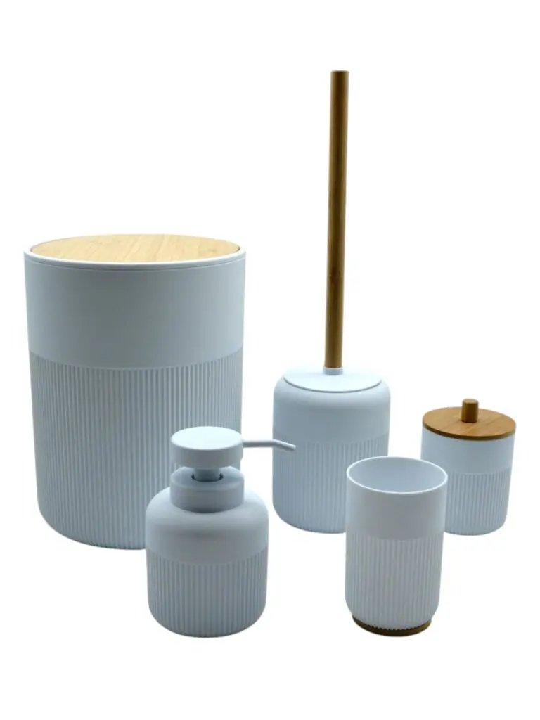 סט 5 חלקים סדרת BARI בגימור לבן