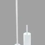 מעמד נייר טואלט מלבני עם מברשת